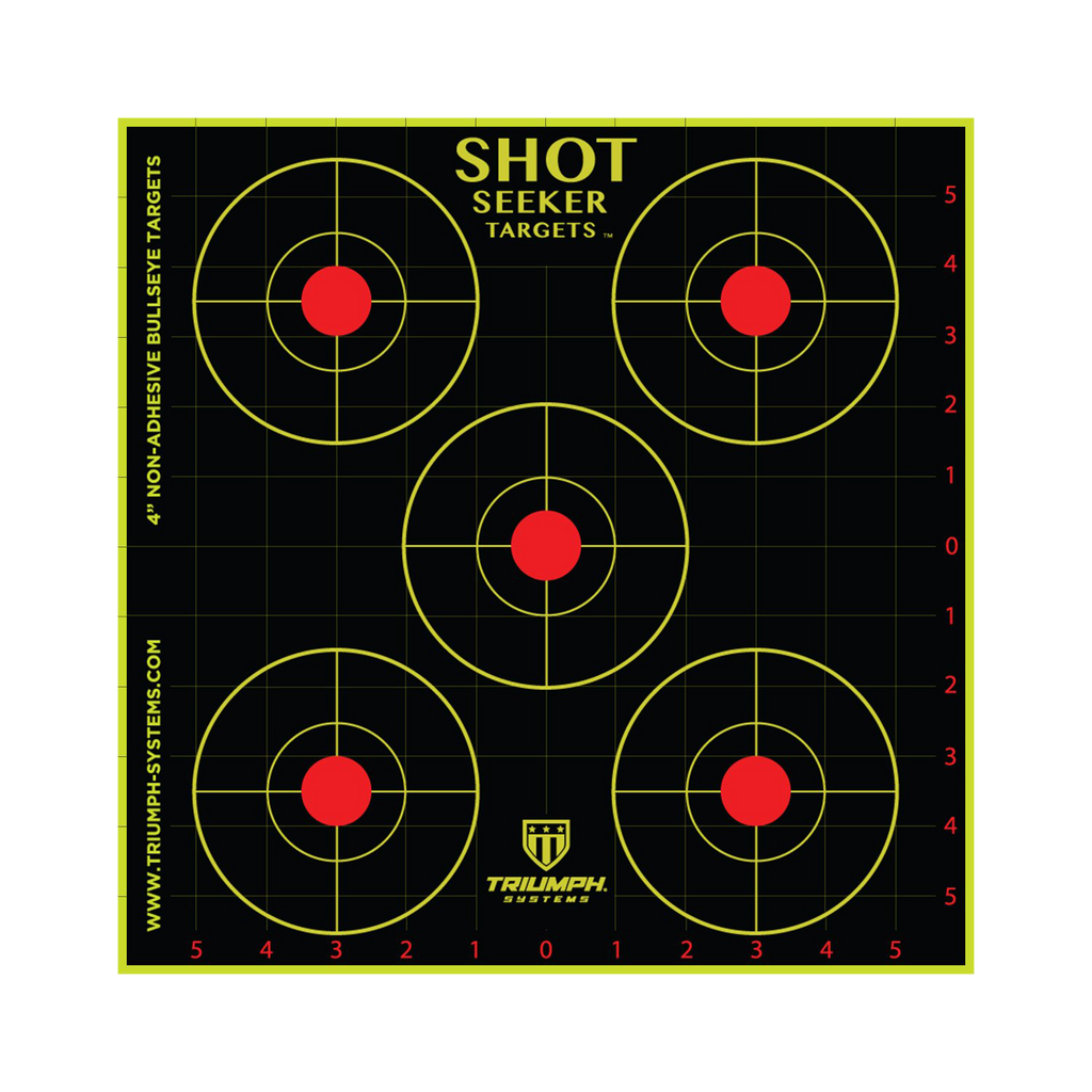 Reactive Targets: Shot Seeker 10-inch Adhesive Bullseye Targets